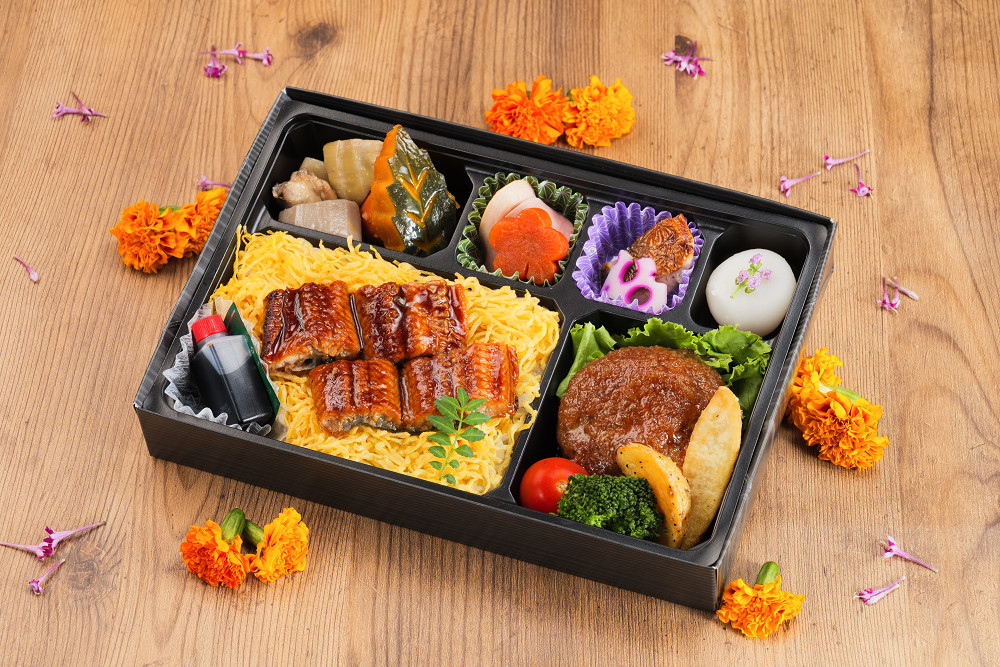 厳選うな重と和牛ハンバーグの御弁当